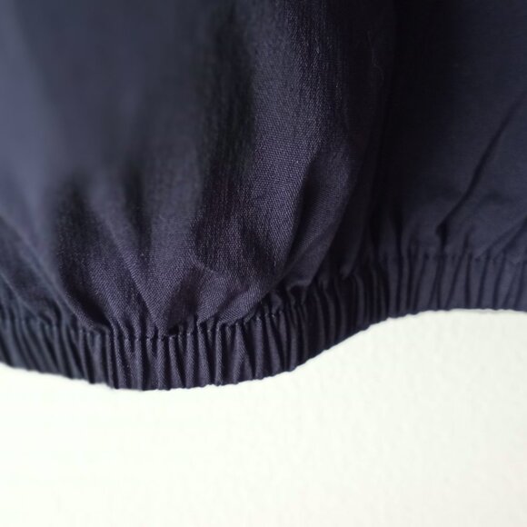 'TALBOTS' Petite NWOT Navy & White hooped Top Size M Cotton blend - Picture 5 of 10